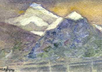 "Mountain View" by Mary O' Flyng, Wausau WI - Mixed Media